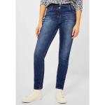 Cecil Slim-fit-Jeans »Style Toronto« mit Doppelknöpfung vorn, blau
