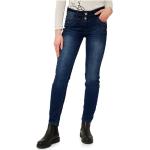 Dunkelblaue Loose Fit CECIL Scarlett Slim Fit Jeans mit Reißverschluss aus Baumwolle für Damen Größe L 