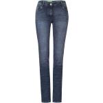 Blaue Casual CECIL Scarlett Slim Fit Jeans aus Baumwolle für Damen 