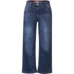 Blaue Loose Fit CECIL Ankle-Jeans aus Baumwolle für Damen 