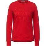 Rote Casual CECIL Rundhals-Ausschnitt Damensweatshirts Größe M 