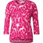 Pinke Elegante 3/4-ärmelige T-Shirts für Damen Größe XXL 