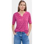 Pinke Kurzärmelige CECIL T-Shirts für Damen 1-teilig für den für den Frühling 