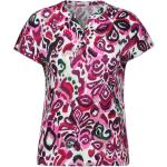 Pinke Elegante Kurzärmelige CECIL T-Shirts für Damen Größe M für den für den Sommer 