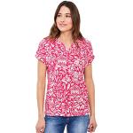 Reduzierte Erdbeerrote Casual Kurzärmelige CECIL T-Shirts aus Baumwolle für Damen Größe S für den für den Sommer 