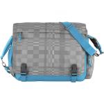 Blaue Messenger Bags & Kuriertaschen mit Reißverschluss mit Laptopfach 