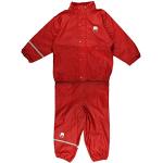 Rote Wasserdichte Atmungsaktive CeLaVi Kinderkapuzenjacken mit Klettverschluss aus Fleece für Jungen Größe 140 