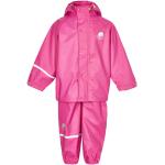 Pinke CeLaVi Jacken und Hosen für Kinder mit Reißverschluss aus PU für Mädchen Größe 140 2-teilig für den für den Herbst 