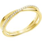 Celesta Silber Ring 925 Silber gelbvergoldet/rhodiniert mit Zirkonia