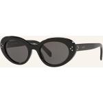 Schwarze Celine Cateye Sonnenbrillen aus Kunststoff für Damen 