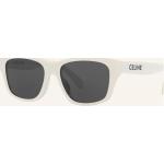Dunkelgraue Celine Quadratische Kunststoffsonnenbrillen für Herren 