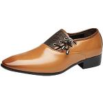 Gelbe Business Hochzeitsschuhe & Oxford Schuhe mit Schnürsenkel aus Veloursleder Gefüttert für Herren Größe 41 für den für den Herbst 
