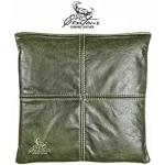 Smaragdgrüne Quadratische Outdoor Kissen aus Rindsleder 40x40 Breite 0-50cm, Höhe 0-50cm, Tiefe 0-50cm 