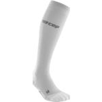 CEP - Run Ultralight Socks Damen extra leichte, lange Kompressionssocke - WP20Y Carbon White II Wadenumfang 25-31 cm