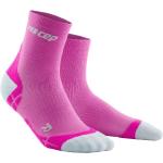 CEP Ultralight Compression Short Socks Damen Kompressionssocke WP2BY II Schuhgrösse 34 - 37 / Electric Pink/Light Grey