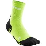 CEP Ultralight Short Socks Herren, kurze Kompressionssocke für den Sommer - WP3B V Schuhgrösse 45 - 48+ / FlashGreen/Black