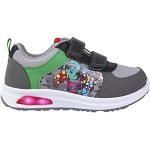 Graue LED Schuhe & Blink Schuhe mit Schnürsenkel für Kinder Größe 28 