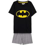 Schwarze Batman Kinderschlafanzüge & Kinderpyjamas aus Baumwolle für Babys 