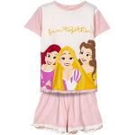 Bunte Disney Prinzessinnen Kinderschlafanzüge & Kinderpyjamas aus Baumwolle 