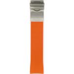 Orange Certina Uhrenarmbänder aus Silikon mit Silikonarmband 