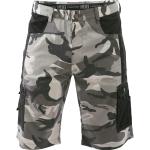 Graue Camouflage Cerva Cargo-Shorts aus Twill für Herren Größe S für den für den Sommer 