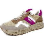 Offwhitefarbene Cetti Low Sneaker mit Glitzer mit herausnehmbarem Fußbett für Damen 
