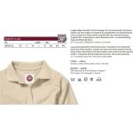 Braune Langärmelige Langarm-Poloshirts mit Knopf für Damen Größe L 