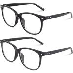 Schwarze Nerd Brillen aus Kunststoff für Damen 