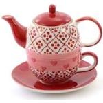 Cha Cult Tea for one Set Joseppa Keramik, 4-teilig Kanne: 0,4 l, Tasse: 0,2 l