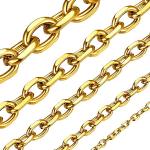 Reduzierte Nickelfreie Elegante Erbsketten vergoldet aus Edelstahl für Damen für Partys 