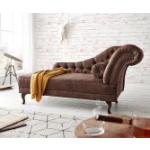 Braune Vintage DeLife Chesterfield Chaiselongues & Longchairs Breite 150-200cm, Höhe 150-200cm, Tiefe 50-100cm 
