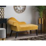 Gelbe Moderne Beliani Chaiselongues & Longchairs aus Holz Breite 100-150cm, Höhe 50-100cm, Tiefe 50-100cm 