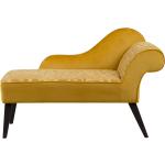 Reduzierte Gelbe Moderne Beliani Chaiselongues & Longchairs Breite 100-150cm, Höhe 100-150cm, Tiefe 50-100cm 