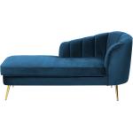 Marineblaue Moderne Beliani Chaiselongues & Longchairs 