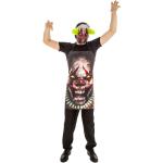 Reduzierte Anthrazitfarbene Clown-Kostüme & Harlekin-Kostüme aus Polyester für Herren Einheitsgröße 