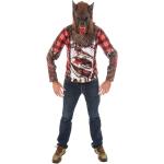 Reduzierte Braune Werwolf-Kostüme aus Kunstfell für Herren Einheitsgröße 