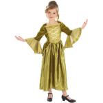 Grüne Burgfräulein-Kostüme aus Polyester für Mädchen Größe 128 