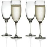 Weiße Alessi Mami Champagnergläser 250 ml aus Kristall spülmaschinenfest 4-teilig 