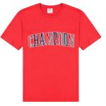 Reduzierte Rote Bestickte Champion T-Shirts aus Jersey für Herren 