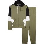 Champion Herren Legacy Sweatsuits Powerblend Terry All Day Active Hooded Trainingsanzug, (Gunmetal Green/Black), XL