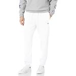 Champion Herren Powerblend Sweats Retro Jogger Pants Trainingshose, Weißes C-Patch-Logo, Groß