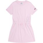 Reduzierte Pinke Unifarbene Champion Rundhals-Ausschnitt Kinderkleider aus Baumwolle für Mädchen Größe 170 