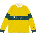 Gelbe Streetwear Langärmelige Champion Herrenpoloshirts & Herrenpolohemden Größe M 