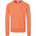Reduzierte Orange Langärmelige Champion Rundhals-Ausschnitt Rundhals-Pullover aus Baumwolle für Herren Größe XS 