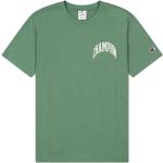 Grüne Bestickte Sportliche Champion Rundhals-Ausschnitt T-Shirts aus Baumwolle 