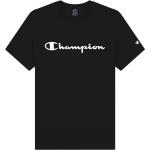 Schwarze Bestickte Champion T-Shirts aus Baumwolle für Herren Größe XL 