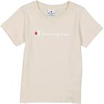 Reduzierte Beige Champion Rundhals-Ausschnitt Printed Shirts für Kinder & Druck-Shirts für Kinder aus Baumwolle für Mädchen Größe 158 