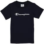 Reduzierte Dunkelblaue Champion Rundhals-Ausschnitt Printed Shirts für Kinder & Druck-Shirts für Kinder aus Baumwolle für Mädchen Größe 146 