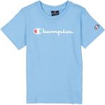 Reduzierte Hellblaue Champion Rundhals-Ausschnitt Printed Shirts für Kinder & Druck-Shirts für Kinder aus Baumwolle für Mädchen Größe 170 
