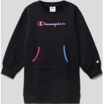 Schwarze Champion Kindersweatkleider aus Baumwollmischung für Mädchen Größe 176 